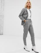 Only Sophie Check Tailored Pants-gray