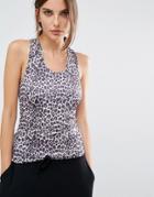 Y.a.s Lounge Leopard Print Tank - Multi