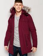 Native Youth Sherpa Lined Parka - Red