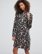 Vila High Neck Floral Dress - Multi