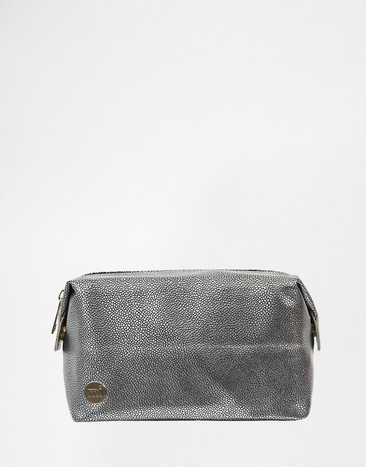 Mi-pac Pebbled Toiletry Bag - Silver