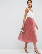 Asos Wedding Tulle Prom Skirt With Multi Layers - Pink