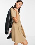 Object Frigg Shirt Dress Beige-neutral