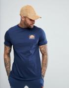 Ellesse T-shirt With Small Logo In Navy - Black