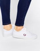 Fred Perry Spencer White Canvas Sneakers - White