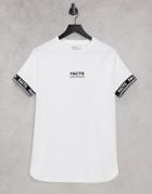 Bershka T-shirt With Taping In White
