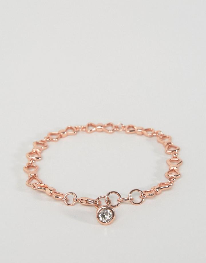 Ted Baker Alva Peek A Bow Chain Bracelet - Gold