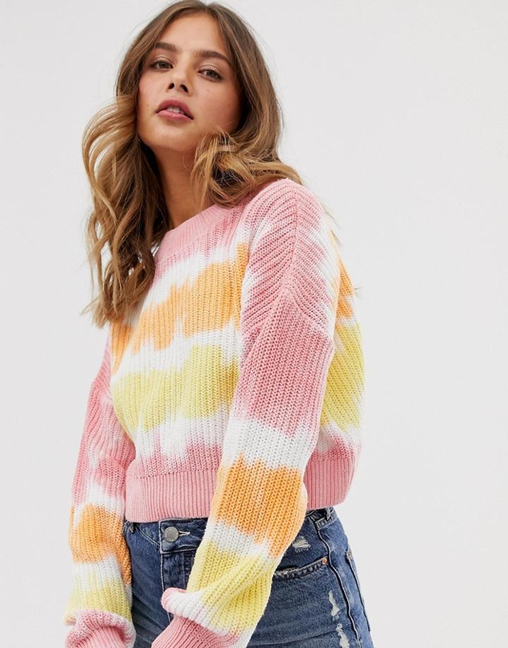 Asos Design Tie Dye Sweater - Multi