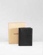 Sandqvist Dow Leather Verticle Wallet In Black - Black