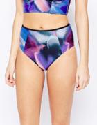 Ted Baker Cosmic Bloom High Waisted Bikini Bottoms - Multi