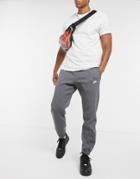 Nike Club Fleece Casual Fit Sweatpants In Charcoal-grey