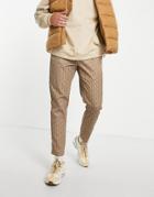 Sixth June Track Set Sweatpants In Beige With Monogram Logo Print-neutral