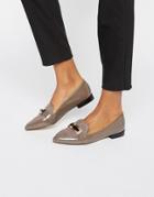 Carvela Metal Trim Slipper Flat Shoes - Gray