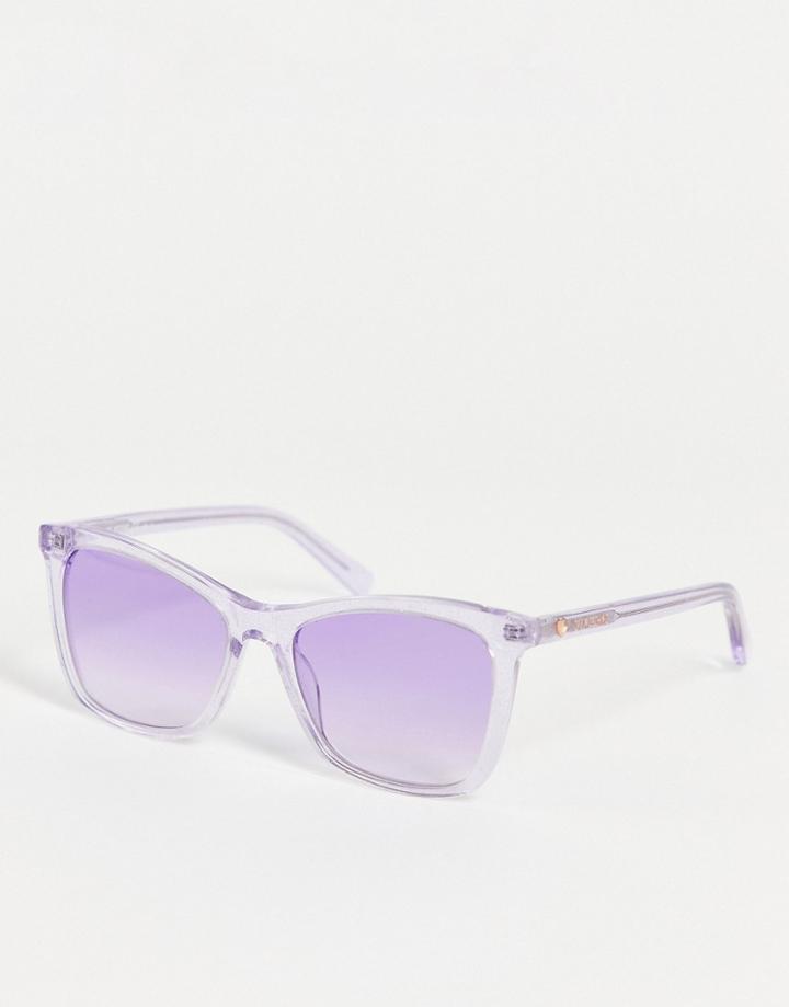 Moschino Love Square Lens Sunglasses-purple