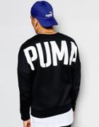 Puma Evolution Sweatshirt With Back Print - Black