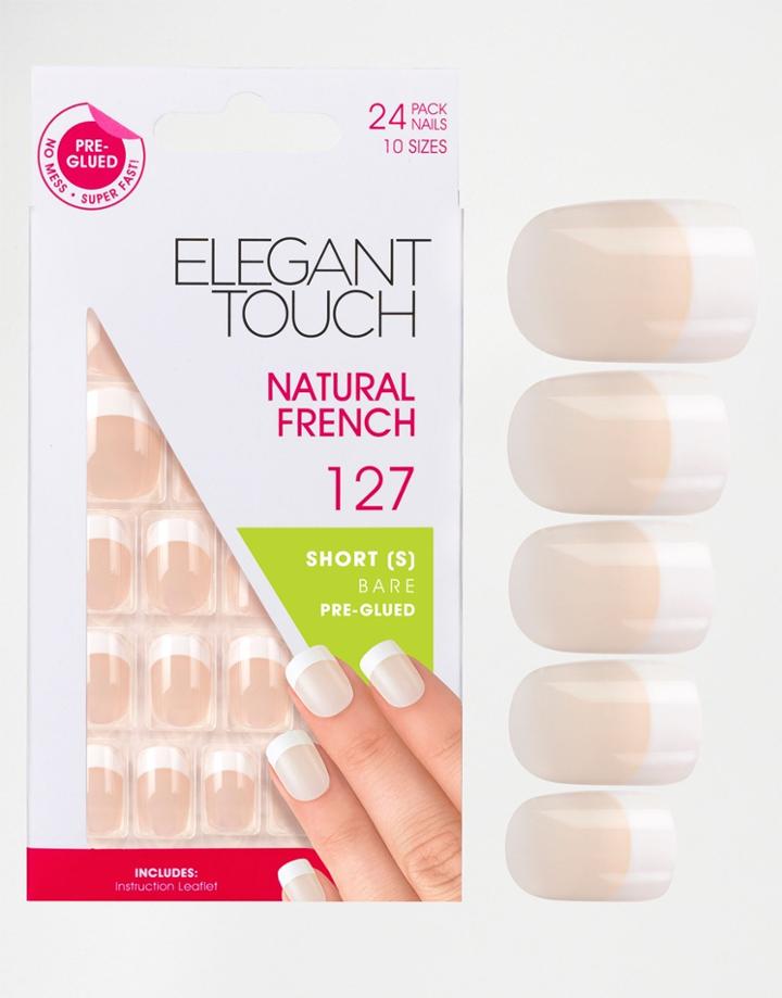 Elegant Touch Short Length False Nails - French Bare 102 - French Bare
