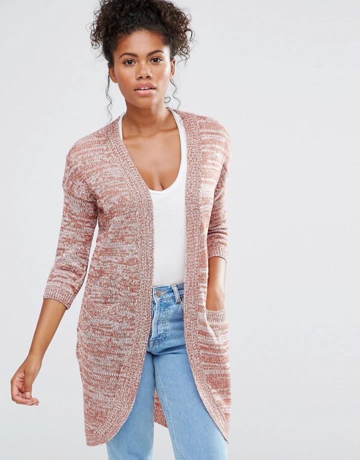 Vero Moda Joelle Red Salt & Pepper Cardigan - Red