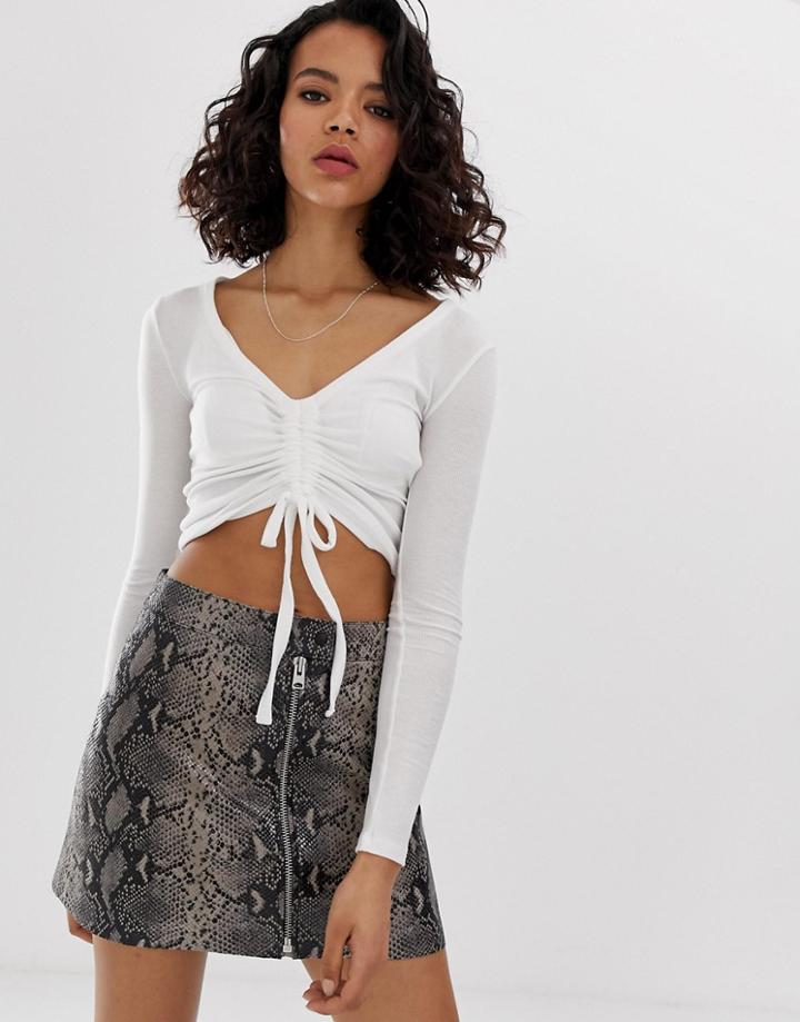 Allsaint Rina Long Sleeve Tee - White