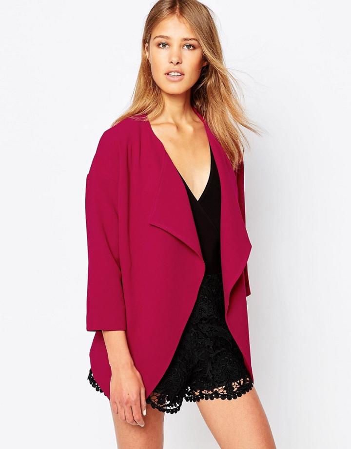 Closet Waterfall Jacket - Red
