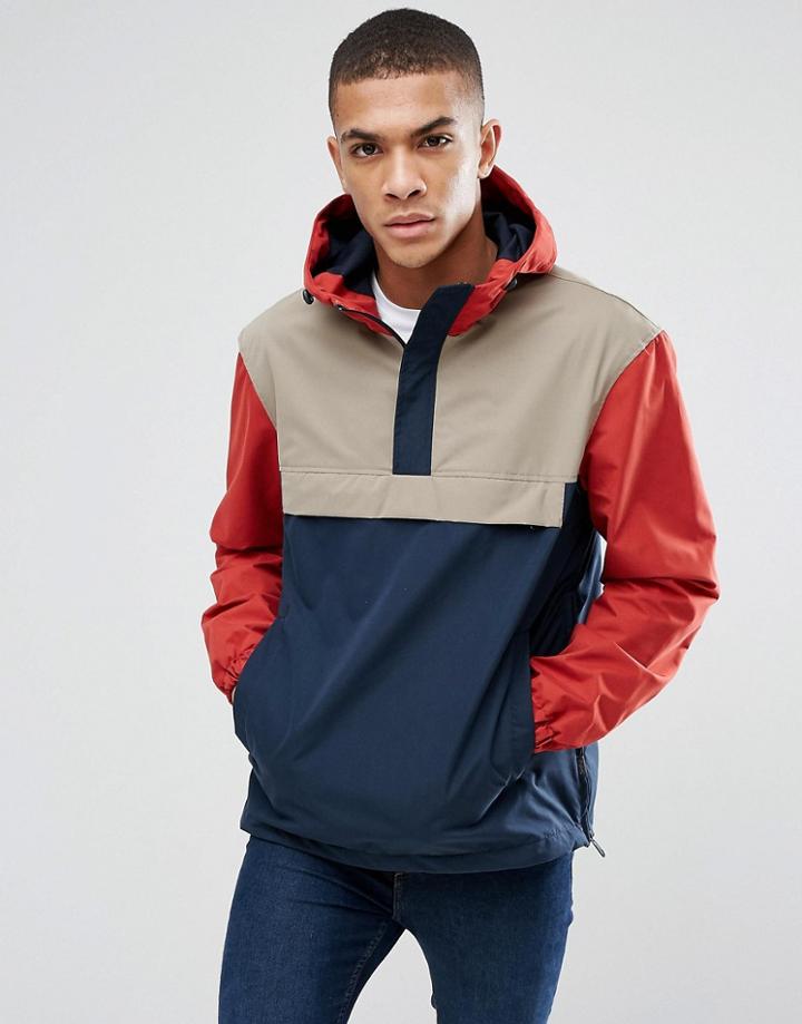 Jack & Jones Originals Overhead Anorak - Navy