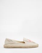 Soludos Flamingos Espadrille Flat Shoes - Sand
