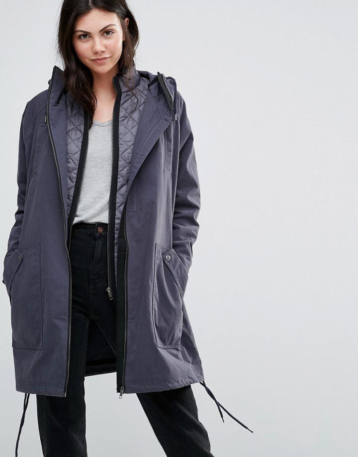 Minimum Vivette Lightweight Jacket - Gray
