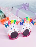 Happy Birthday Party Cake Glasses - Multi