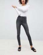 Waven Anika High Rise Skinny Jeans - Gray