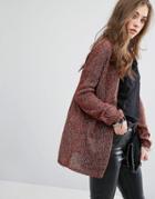 Vero Moda Pocket Cardigan - Orange