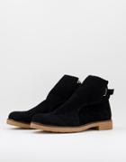 Bolongaro Trevor Suede Ankle Boots With Buckle In Black