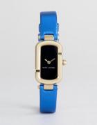 Marc Jacobs Metallic Blue Leather Watch - Blue