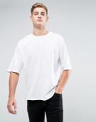 Kiomi Drop Shoulder T-shirt In White - White