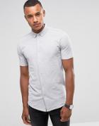 Jack & Jones Premium Short Sleeve Jersey Shirt - Gray
