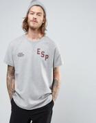 Element Calvin Short Sleeve Sweat Esp Logo In Gray Marl - Gray