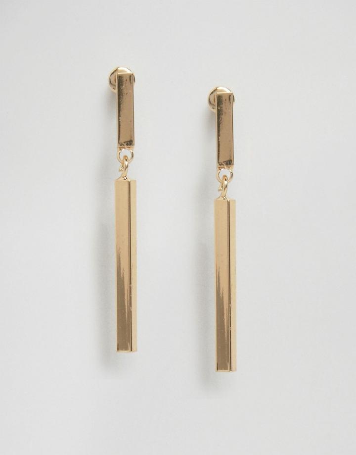 Designb Simple Drop Earrings - Gold