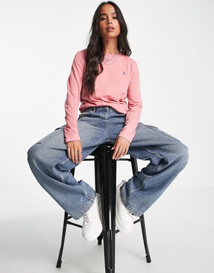 Polo Ralph Lauren Long Sleeve T-shirt In Pink
