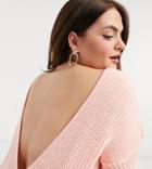 Glamorous Curve Relaxed Sweater With Scoop Back-pink