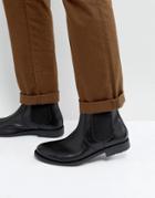 Frank Wright Round Toe Chelsea Boots - Black