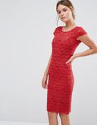 Body Frock Jasmine Sculpting Lace Dress - Red