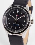 Tommy Hilfiger Mens Leather Watch In Black 1791904