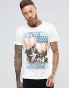 Wrangler Born To Ride T-shirt - White