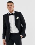 Burton Menswear Tuxedo Jacket With Tipping In White - White