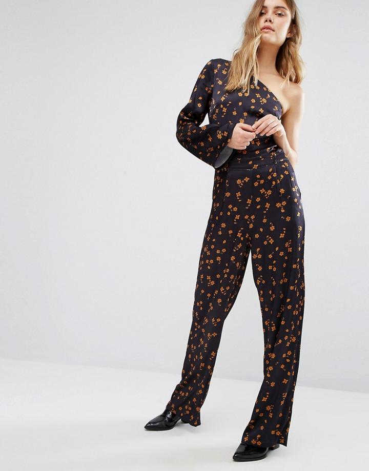 Gestuz Stella Floral Jumpsuit - Blue