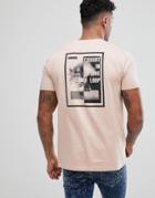 Asos Relaxed T-shirt With Text Back Print - Pink