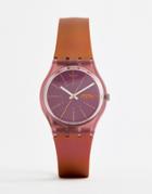 Swatch Gp701 Original Sneaky Peaky Watch In Red - Red