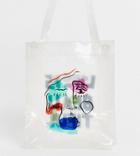 Life Is Beautiful Unisex Clear Printed Small Tote Bag-white