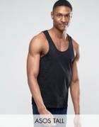 Asos Tall Tank In Black - Black