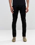 Liquor & Poker Cargo Pant - Washed Black