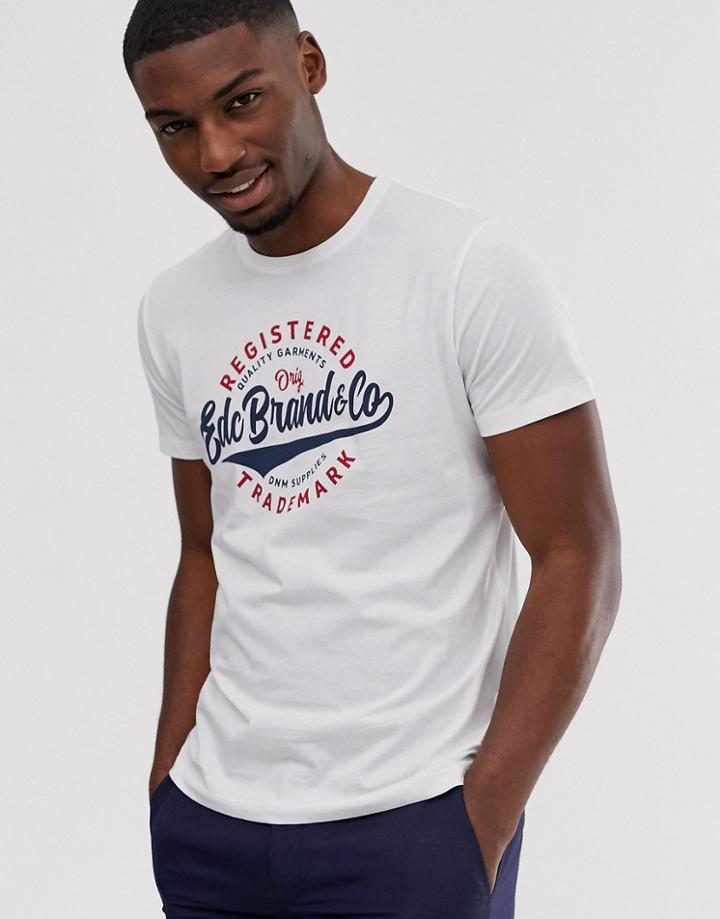 Esprit Logo T-shirt In White - White