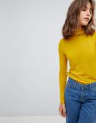 Just Female Holly Rollneck Sweater - Yellow